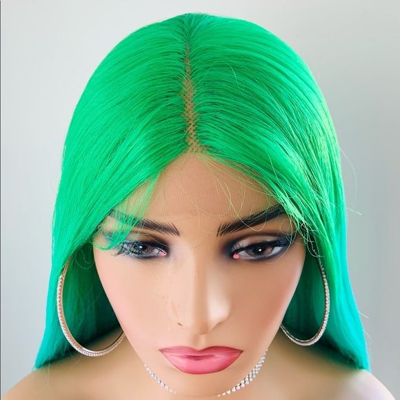 Gorgeous Ocean Green & Blue Premium Fiber Lace Front Wig! - Picture 4 of 14